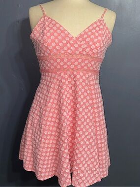 VGUC JUN & IVY floral eyelet skater dress size small